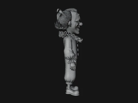 Evil Clown Statue Design 3 - 3D Print Model 3D Print Model