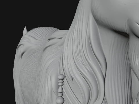 Mountain Goat on Pedestal Statue Design 4 - 3D Print Model 3D Print Model