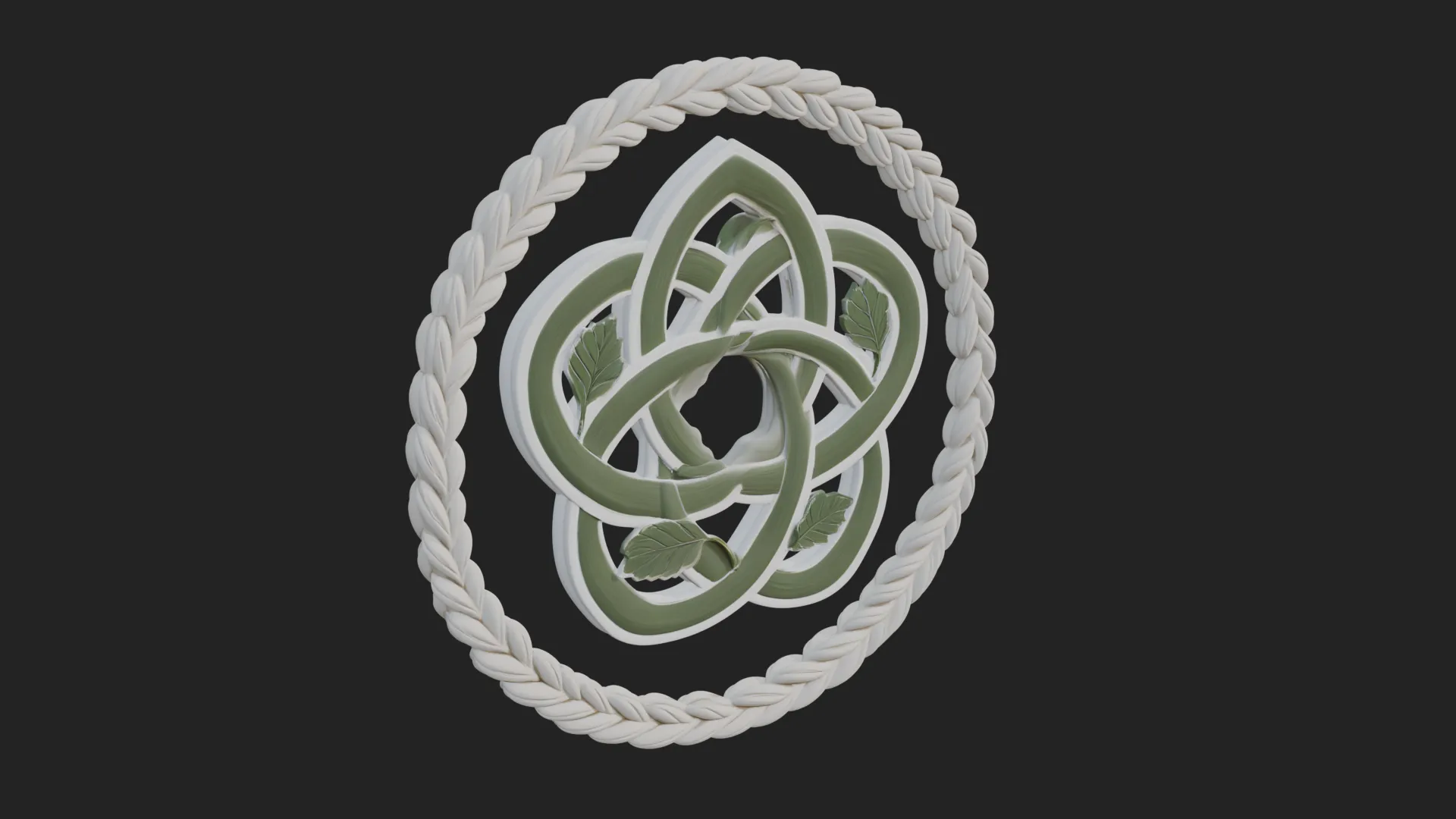 Celtic Trinity Knot Pendant Design 13 - 3D Print Model 3D Print Model .c4d .max .obj .3ds .fbx .stl .blend
