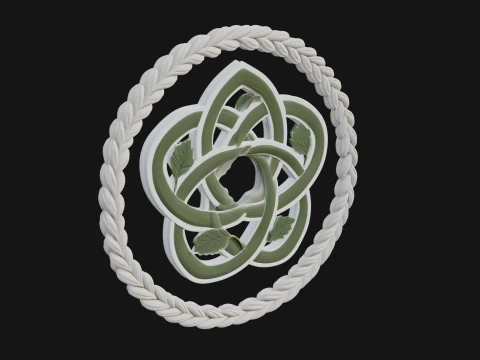 Celtic Trinity Knot Pendant Design 13 - 3D Print Model 3D Print Model