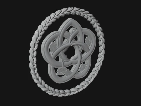 Celtic Trinity Knot Pendant Design 13 - 3D Print Model 3D Print Model