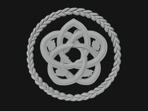 Celtic Trinity Knot Pendant Design 13 - 3D Print Model 3D Print Model