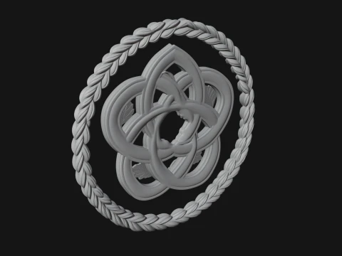 Celtic Trinity Knot Pendant Design 13 - 3D Print Model 3D Print Model