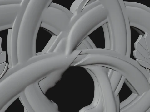 Celtic Trinity Knot Pendant Design 13 - 3D Print Model 3D Print Model