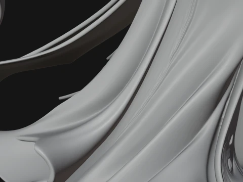 Elven Archer Queen Statue Design 6 - 3D Print Model 3D Print Model