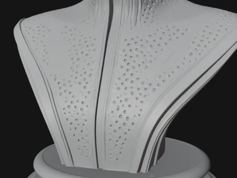Futuristic Woman Bust Statue Design 9 - 3D Print Model 3D Print Model