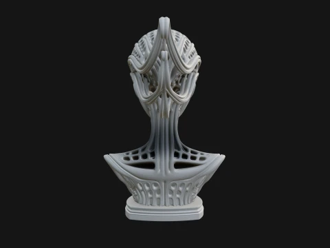 Biomechanical Alien Bust Statue Design 11 - 3D Print Model 3D Print Model
