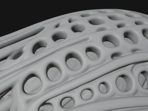 Biomechanical Alien Bust Statue Design 11 - 3D Print Model 3D Print Model