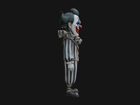 Evil Clown Statue Design 4 - 3D Print Model 3D Print Model