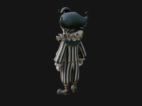 Evil Clown Statue Design 4 - 3D Print Model 3D Print Model