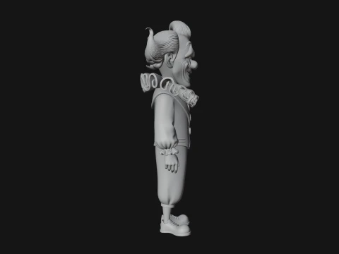 Evil Clown Statue Design 4 - 3D Print Model 3D Print Model