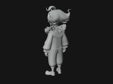 Evil Clown Statue Design 4 - 3D Print Model 3D Print Model