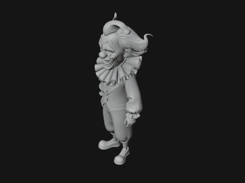 Evil Clown Statue Design 4 - 3D Print Model 3D Print Model