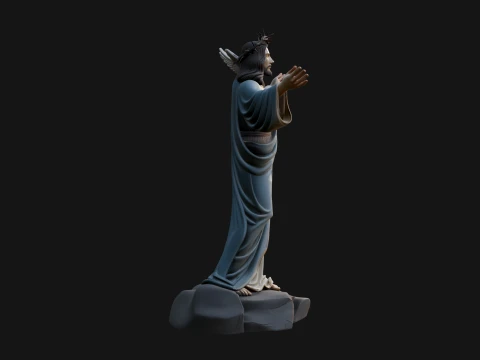 Winged Christ Statue Design 7 - 3D Print Model 3D Print Model