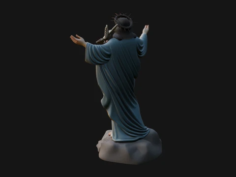 Winged Christ Statue Design 7 - 3D Print Model 3D Print Model