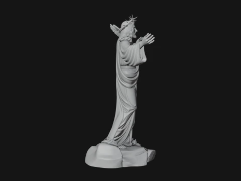 Winged Christ Statue Design 7 - 3D Print Model 3D Print Model