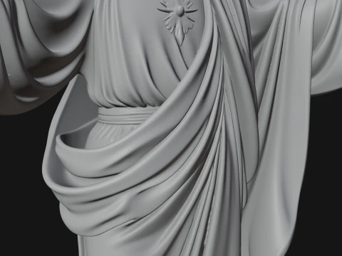 Winged Christ Statue Design 7 - 3D Print Model 3D Print Model