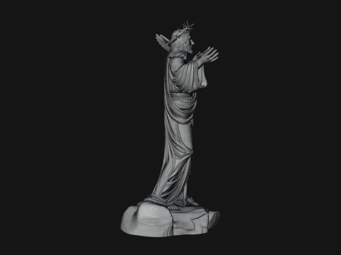 Winged Christ Statue Design 7 - 3D Print Model 3D Print Model