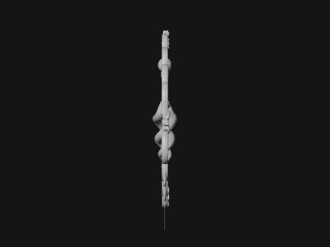 Caduceus Medical Wall Plaque Design 7 - 3D Print Model 3D Print Model
