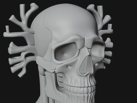 Anatomical Circulatory Figure Statue Design 1 - 3D Print Model 3D Print Model