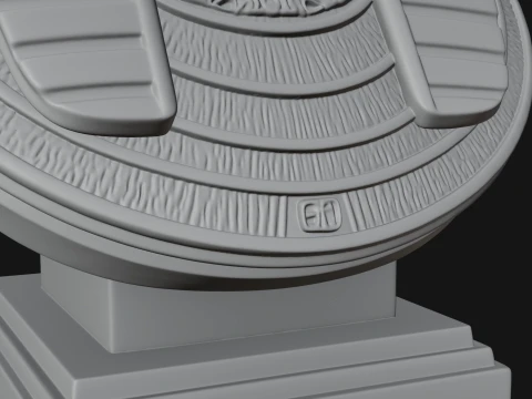 Pharaoh Nemes Bust Statue Design 4 - 3D Print Model 3D Print Model