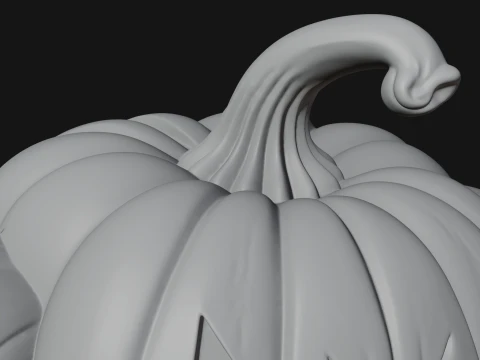 Pumpkin Tree Creature Statue Design 3 - 3D Print Model 3D Print Model