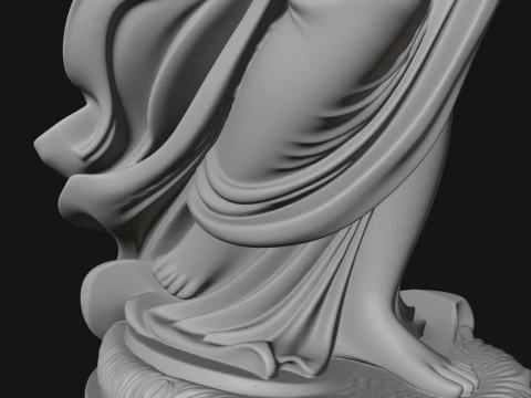 Lady Justice Statue Design 8 - 3D Print Model 3D Print Model