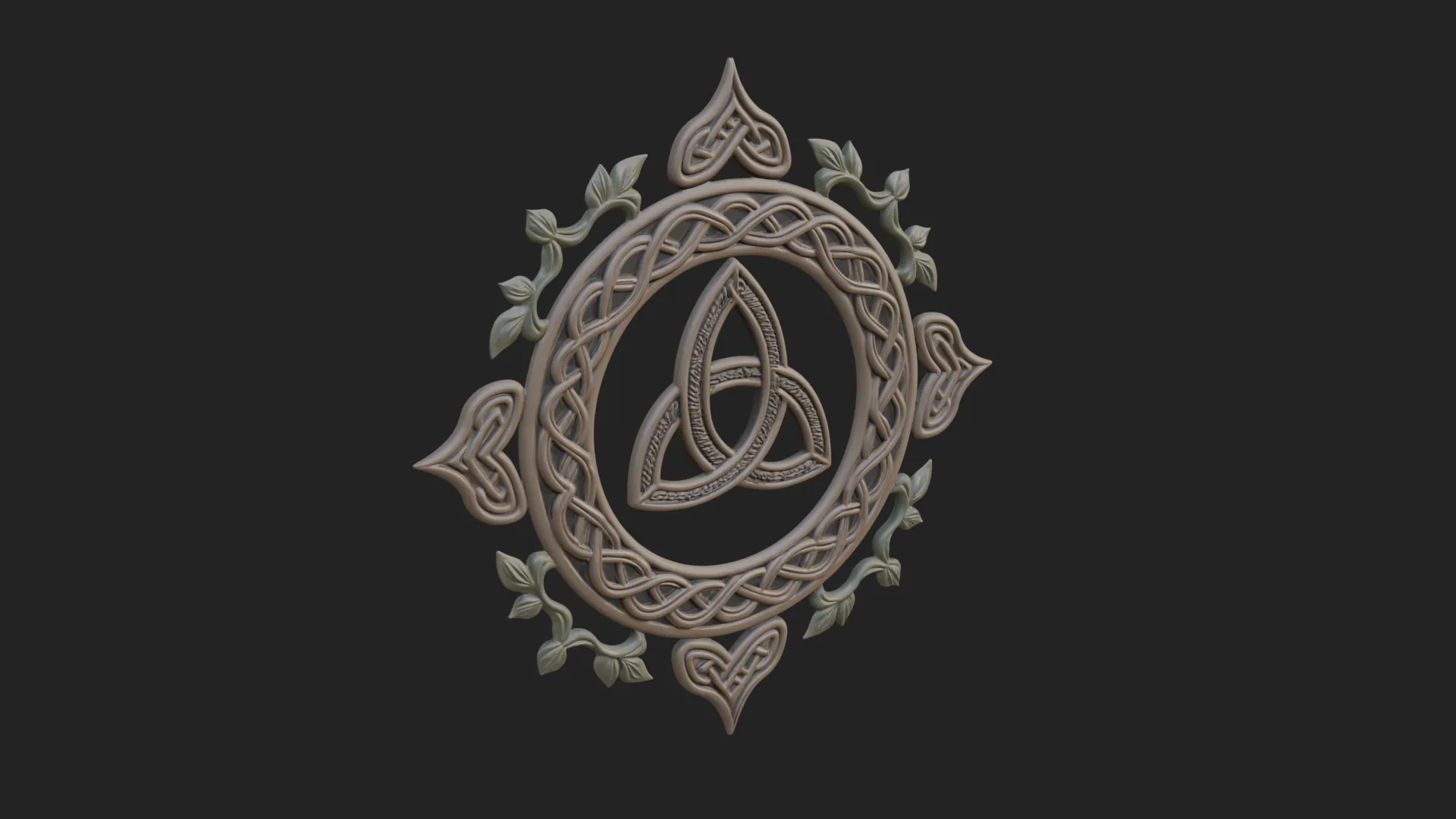 Celtic Trinity Knot Pendant Design 15 - 3D Print Model 3D Print Model .c4d .max .obj .3ds .fbx .stl .blend 