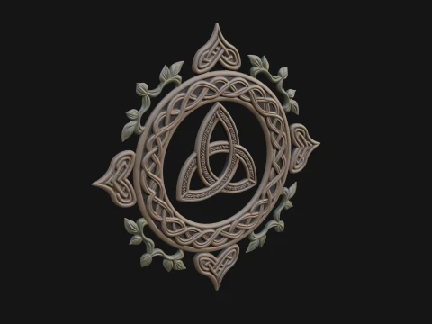Celtic Trinity Knot Pendant Design 15 - 3D Print Model 3D Druckmodell