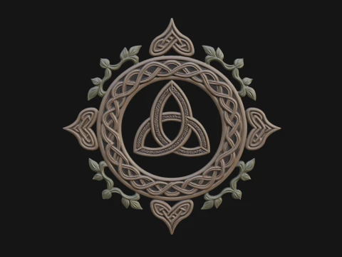 Celtic Trinity Knot Pendant Design 15 - 3D Print Model 3D Print Model
