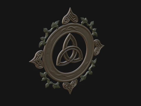 Celtic Trinity Knot Pendant Design 15 - 3D Print Model 3D Print Model