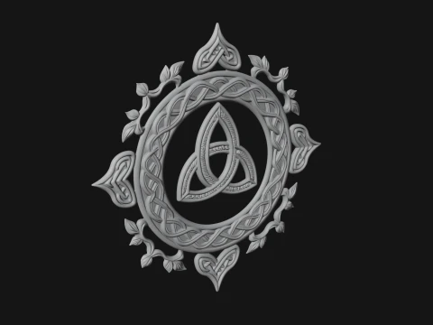 Celtic Trinity Knot Pendant Design 15 - 3D Print Model 3D Print Model