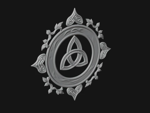 Celtic Trinity Knot Pendant Design 15 - 3D Print Model 3D Print Model