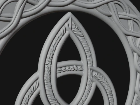 Celtic Trinity Knot Pendant Design 15 - 3D Print Model 3D Print Model