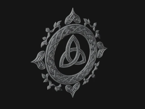 Celtic Trinity Knot Pendant Design 15 - 3D Print Model 3D Print Model