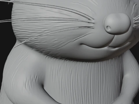 Mouse on Pedestal Statue Design 2 - 3D Print Model 3D Print Model