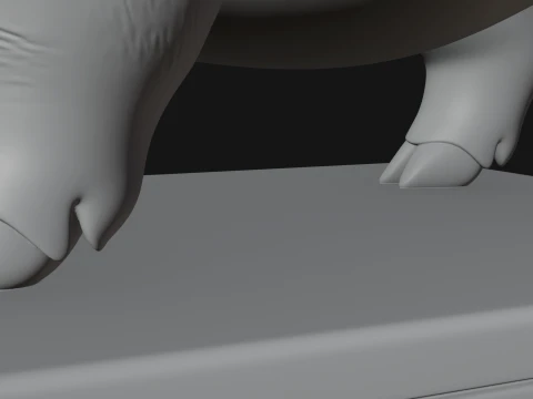 Pig on Pedestal Statue Design 3 - 3D Print Model 3D Print Model