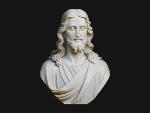 Christ Bust Statue Design 7 - 3D Print Model 3D Print Model