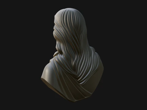 Christ Bust Statue Design 7 - 3D Print Model 3D Print Model