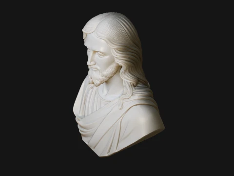 Christ Bust Statue Design 7 - 3D Print Model 3D Print Model