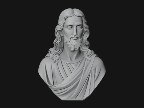 Christ Bust Statue Design 7 - 3D Print Model 3D Print Model