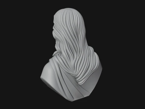 Christ Bust Statue Design 7 - 3D Print Model 3D Print Model