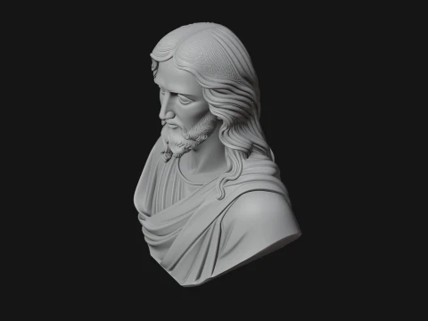 Christ Bust Statue Design 7 - 3D Print Model 3D Print Model
