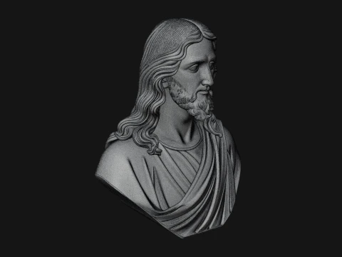 Christ Bust Statue Design 7 - 3D Print Model 3D Print Model