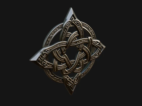 Celtic Trinity Knot Pendant Design 17 - 3D Print Model 3D Print Model