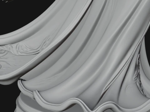 Elven Archer Queen Statue Design 7 - 3D Print Model 3D Print Model
