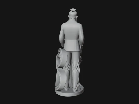 Robed Couple Statue Design 4 - 3D Print Model 3D Print Model