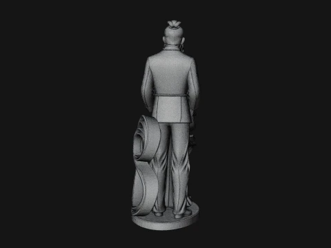 Robed Couple Statue Design 4 - 3D Print Model 3D Print Model
