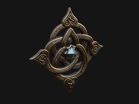 Celtic Trinity Knot Pendant Design 19 - 3D Print Model 3D printmodel