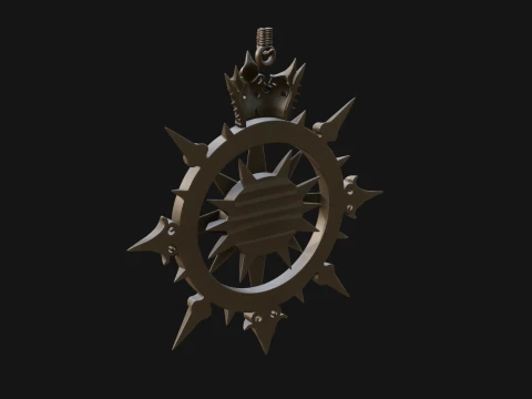 Compass Rose Medallion Pendant Design 4 - 3D Print Model 3D Print Model